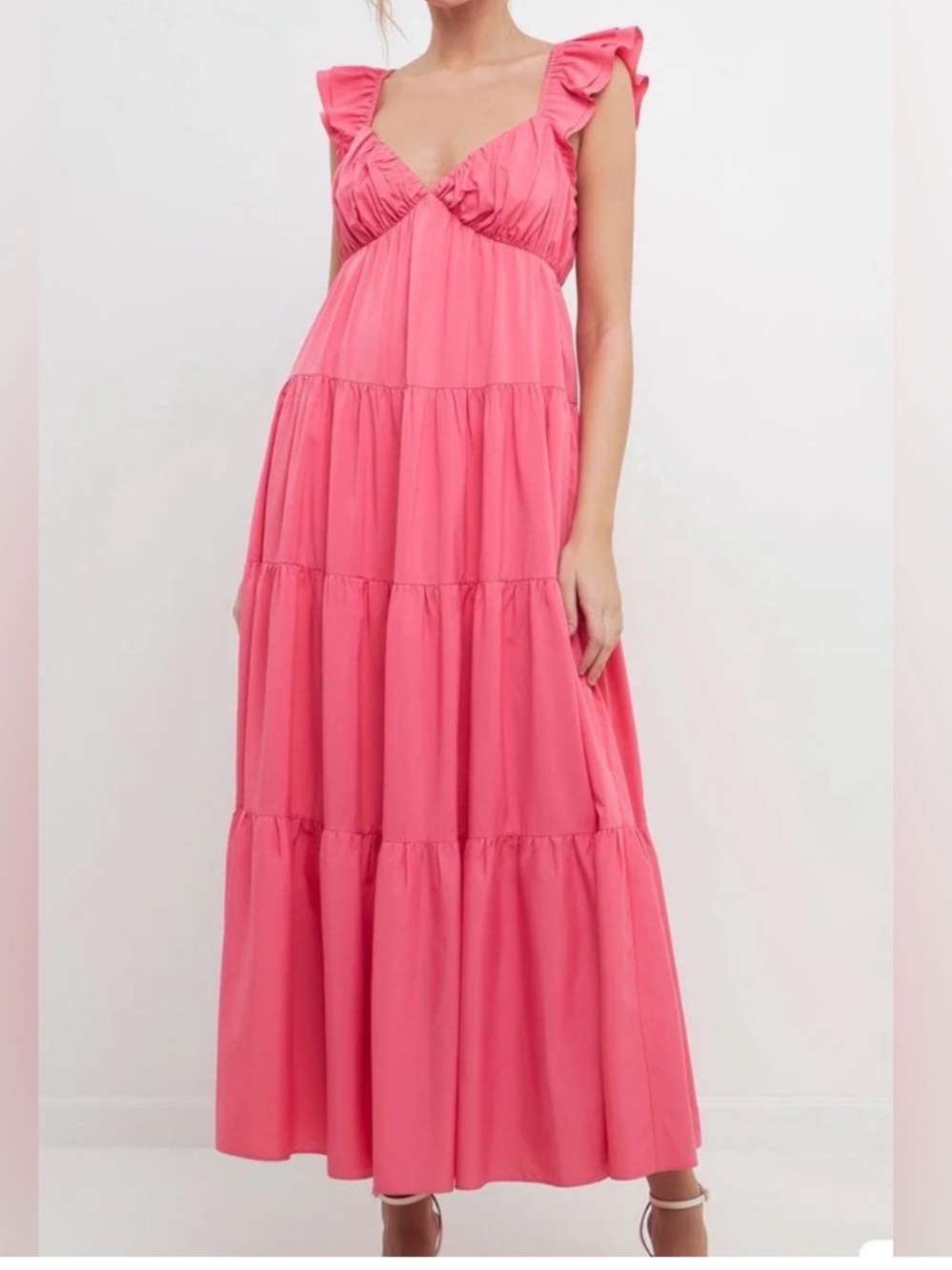 English Factory Ruffle Tier Maxi Dress